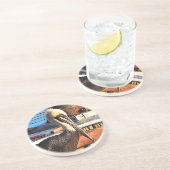 Dessous de verre d'art de pélican (Côté)