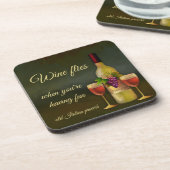 Dessous de verre d'art italien d'origine (Côté gauche)