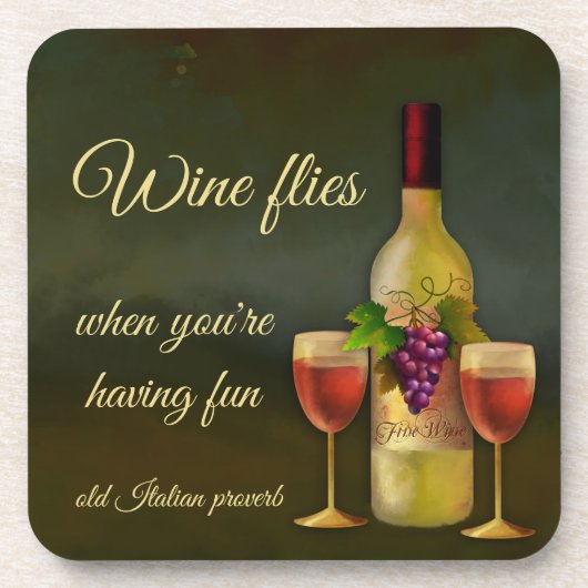 Dessous de verre d'art italien d'origine (Devant)