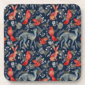 Dessous de verre d'art populaire avec diamants Fau (Devant)