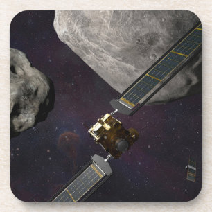 Dessous-de-verre Dart Spacecraft Et Le Liciacube Avant Impact