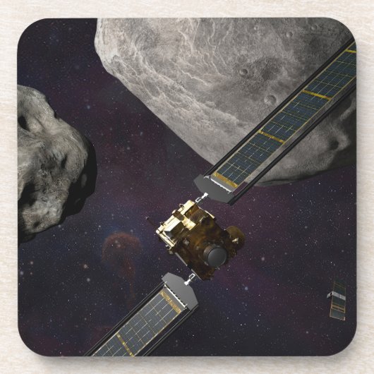 Dessous-de-verre Dart Spacecraft Et Le Liciacube Avant Impact (Devant)