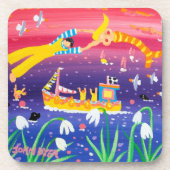 Dessous de verre d'art : Tinctorial cornouaillais (Devant)