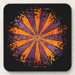 Dessous-de-verre DARTboard brillance - 1 orange Violet Grunge
