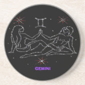 Dessous de verre d'astrologie de Gemini (Devant)