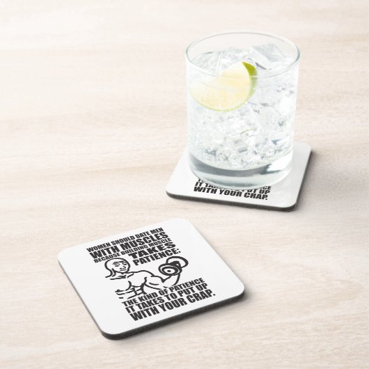 Dessous-de-verre Date Men With Muscles - Funky Bodybuilding (Côté Droit)