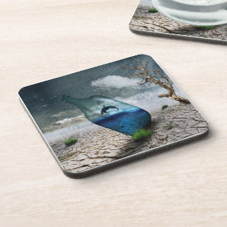 Dessous-de-verre Dauphin Dans Une Bouteille