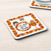 Dessous de verre d'automne de thanksgiving (Côté gauche)