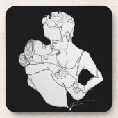 dessous de verre de baiser (Devant)