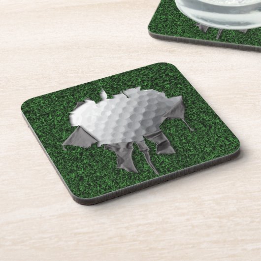 Dessous de verre de balle de golf Torn (Côté gauche)