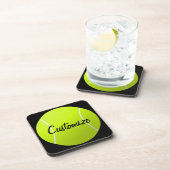 Dessous de verre de balle de tennis personnalisés (Côté Droit)