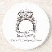 Dessous de verre de bière de nom personnalisé (Devant)