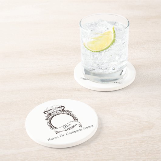 Dessous de verre de bière de nom personnalisé (Côté)