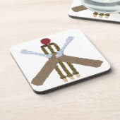 Dessous de verre de boisson Carré de cricket (Côté gauche)