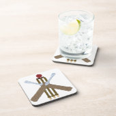 Dessous de verre de boisson Carré de cricket (Côté Droit)