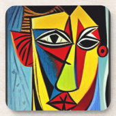 Dessous de verre de boisson d'art abstrait (Devant)