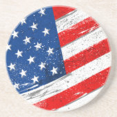 Dessous de verre de boisson du drapeau patriotique (Devant)