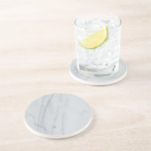 Dessous de verre de boisson en pierre de marbre (Côté)