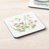 Dessous de verre de boisson fleur sauvage (Côté gauche)