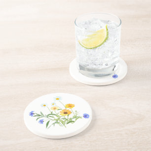 Dessous de verre de boisson fleur sauvage