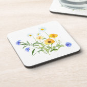Dessous de verre de boisson fleur sauvage (Côté gauche)