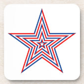 Dessous de verre de boisson Star Patriotique (Devant)