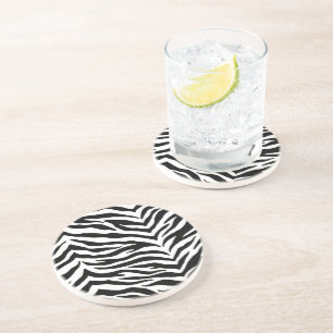 Dessous de verre de boisson Zebra Print