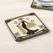 Dessous de verre de boissons d'art déco (Côté gauche)