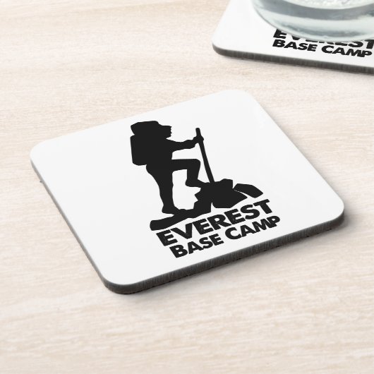 Dessous de verre de camp de l'Everest (Côté gauche)