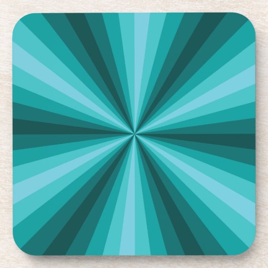 Dessous de verre de carré d'Aqua d'illusion (Devant)