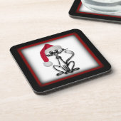 Dessous de verre de Carré de châssis de chat père (Côté gauche)