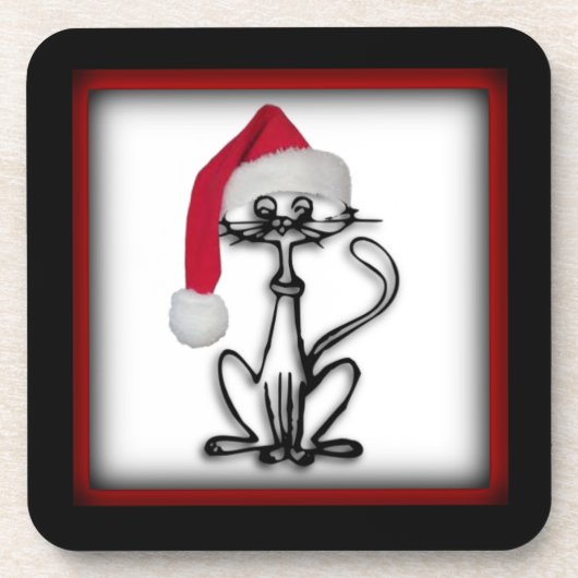 Dessous de verre de Carré de châssis de chat père (Devant)