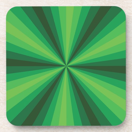 Dessous de verre de Carré vert illusion optique (Devant)