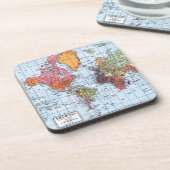 Dessous de verre de carte du monde (Côté gauche)