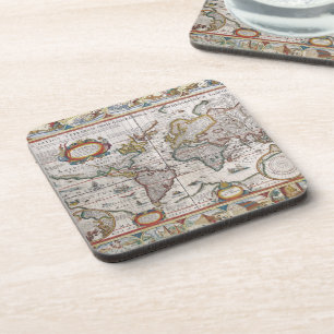 Dessous de verre de cartes du monde antique
