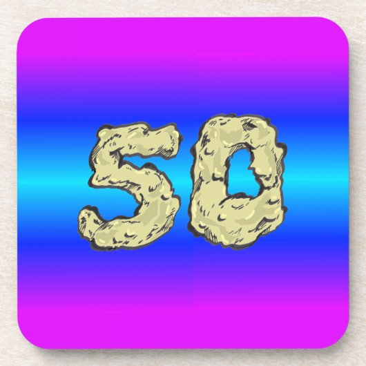 dessous de verre de célébration du 50e anniversair (Devant)