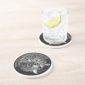 Dessous de verre de chat de la savane (Côté)