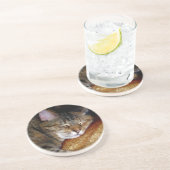 Dessous de verre de chat de sommeil (Côté)