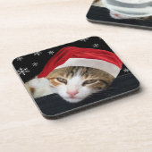 Dessous de verre de chats de Noël (Côté gauche)