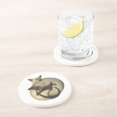 Dessous de verre de chats siamois de Yin Yang (Côté)