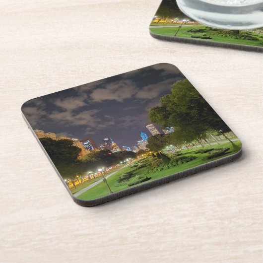 Dessous de verre de Chicago Night Sky (Côté gauche)