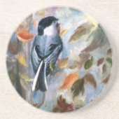 Dessous de verre de Chickadee en automne (Devant)