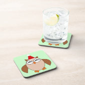 Dessous de verre de chouette de Noël (Côté Droit)