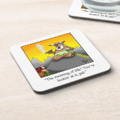 Dessous de verre De Cigar Et Ecosse Humour (Côté gauche)