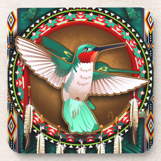 dessous de verre de colibri (Devant)