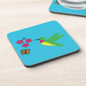 Dessous de verre de colibri (plastique dur) (Côté gauche)