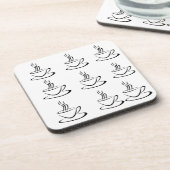 Dessous de verre de conception de café (Côté gauche)