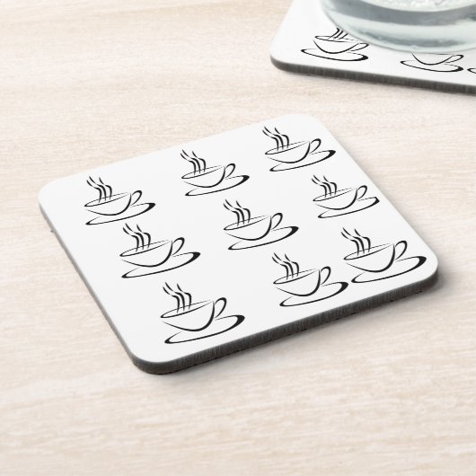 Dessous de verre de conception de café (Côté gauche)