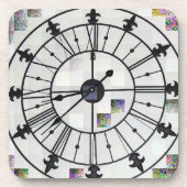 Dessous de verre de conception d'horloge (Devant)
