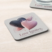 Dessous de verre de connexion d'amour (Côté gauche)